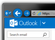 Outlook inbox corner