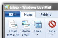 The Windows Live Mail inbox